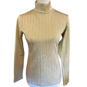 Hobby Horse Vintage Equestrian Metallic Top